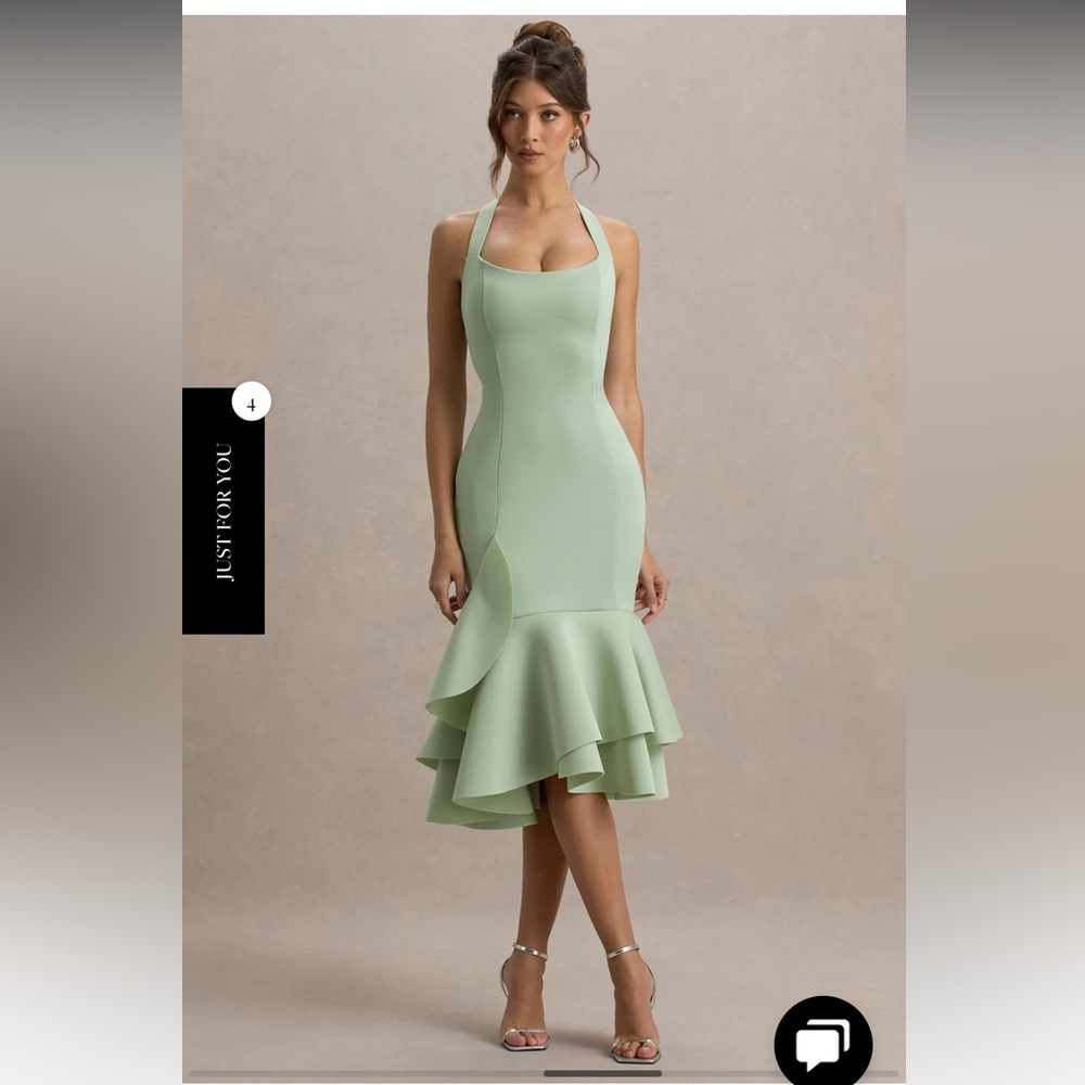Club L London Mint Green Midi Dress